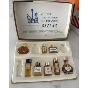 Harper's Bazaar great perfumes of France, Boxed 8 mini perfume set